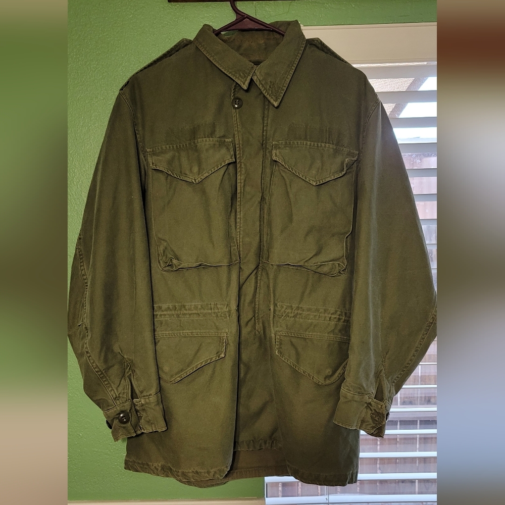 Original Vintage Vietnam War US Army Jacket Size 4 Regular Small